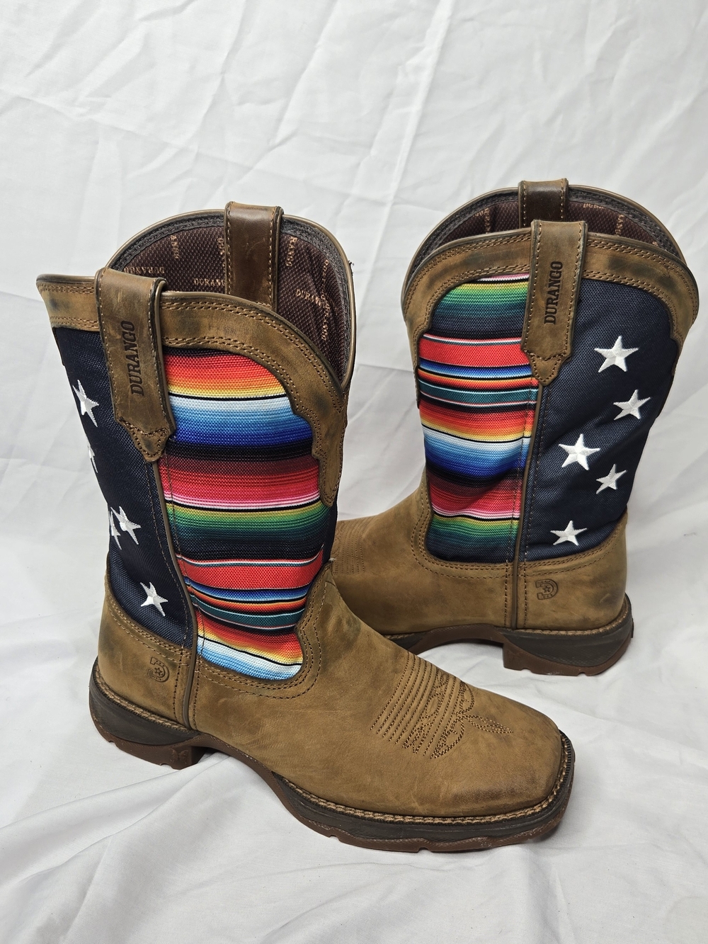 Durango Lady Rebel DRD0435 Serape Flag Western Boots Women's 7.5M
